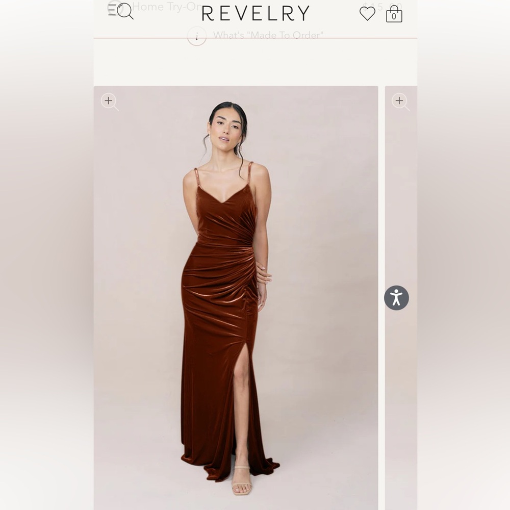 Revelry Rory Velvet Bridesmaid Dress